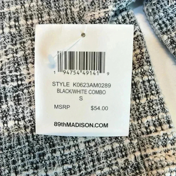 89th Madison Button Shoulder Scoop Neck Sweater Sz S - Picture 10 of 11